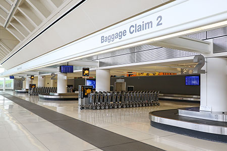 baggage claim at ontario airport